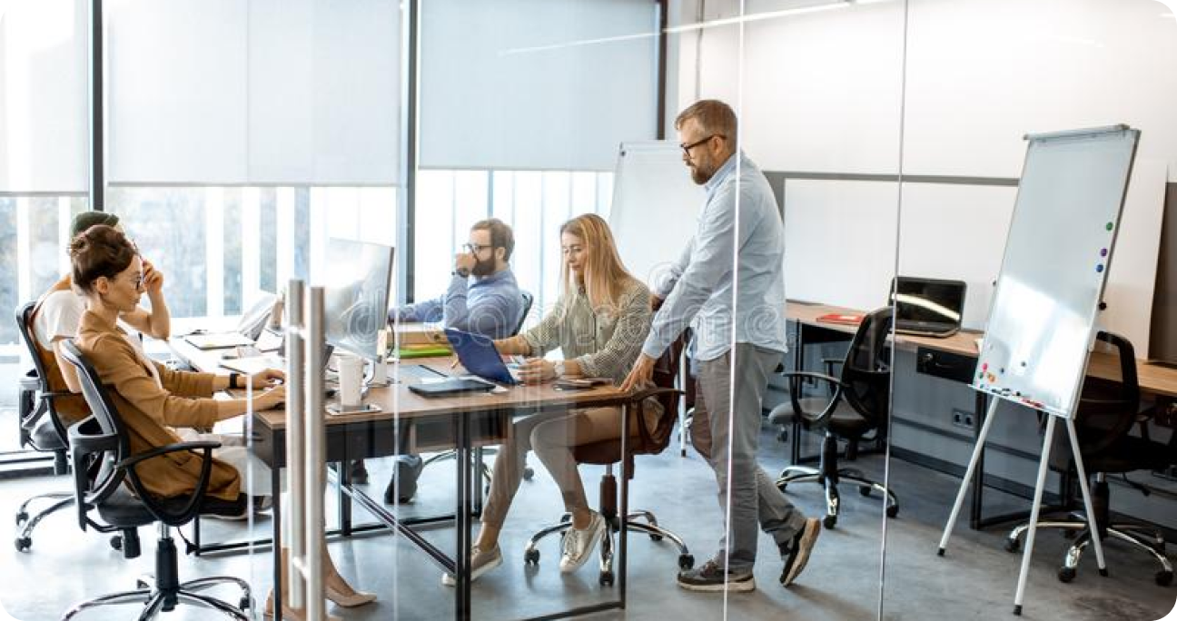 Team working in the office